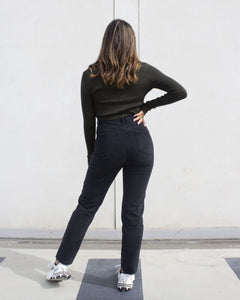 Mom Jeans schwarz